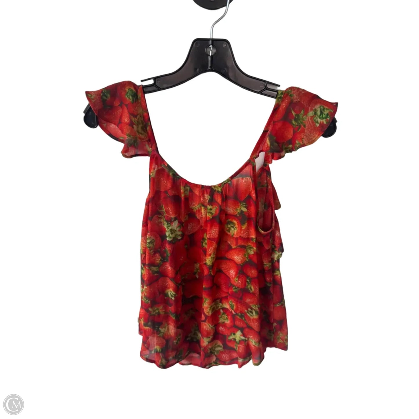 Top Sleeveless By Anthropologie In Red, Size: S