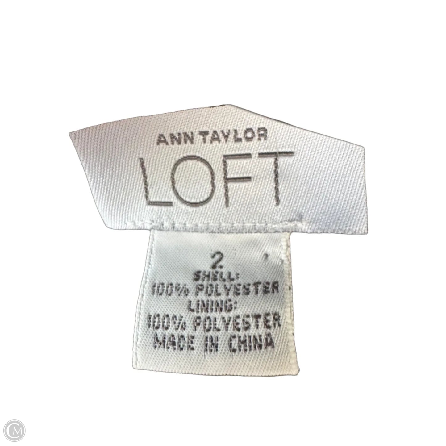 Dress Work By Loft In Black & Tan, Size: Xs