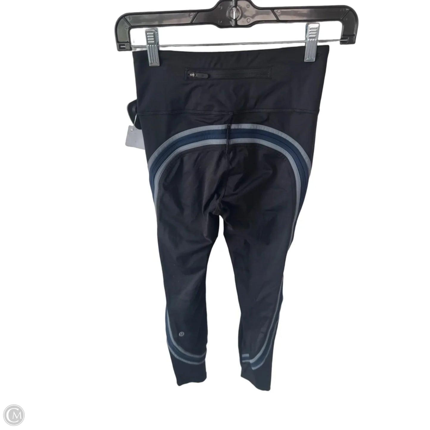 Athletic Leggings By Lululemon In Black & Blue, Size: 4