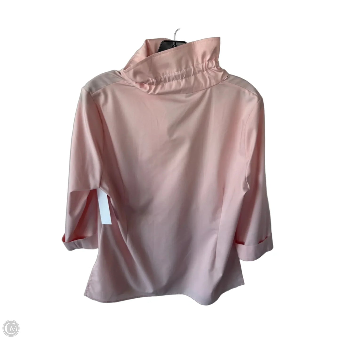 Top 3/4 Sleeve By Ming Wang In Pink, Size: S