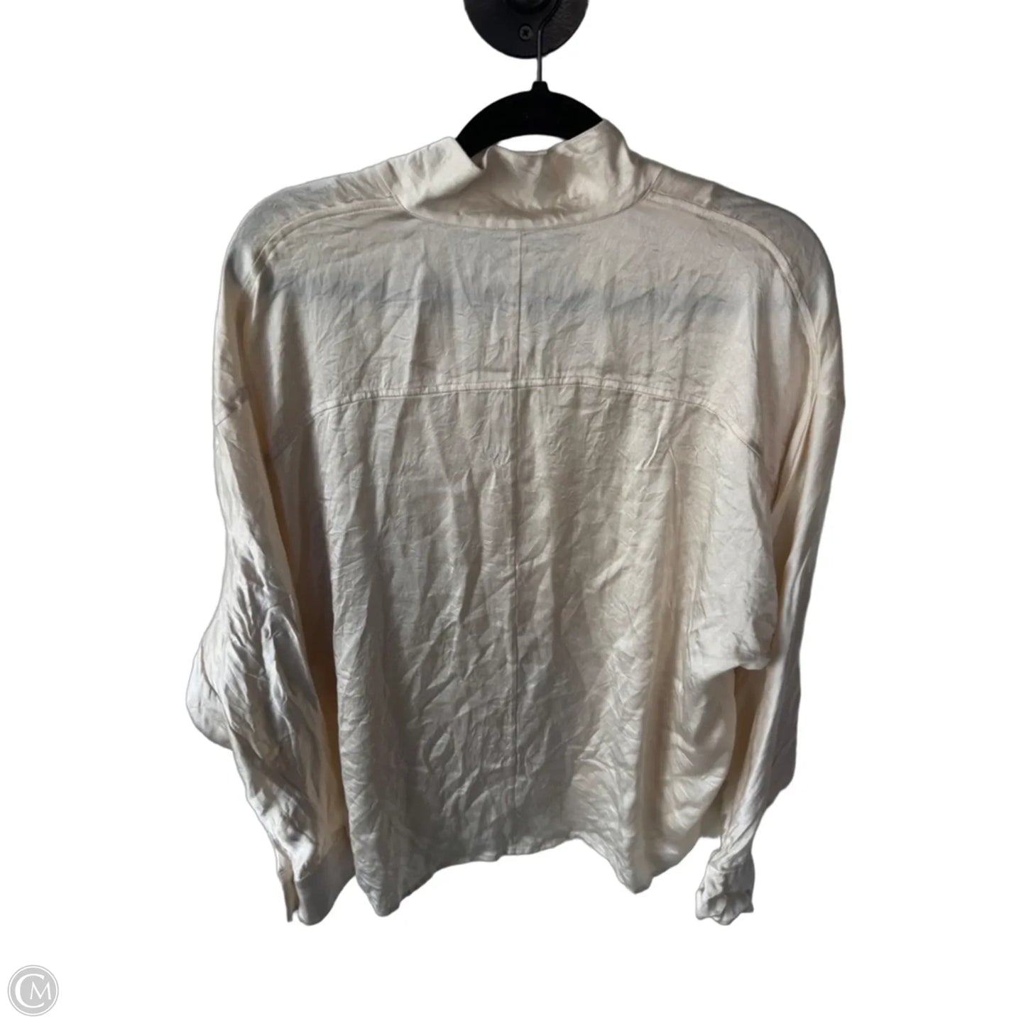 Top Long Sleeve By Vince In Gold, Size: L