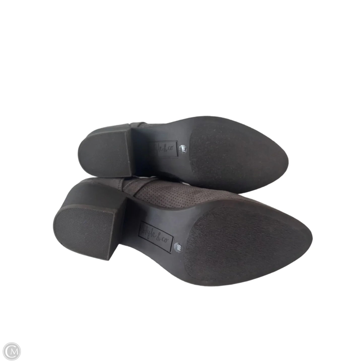 Boots Ankle Heels By Style And Company In Grey, Size: 8