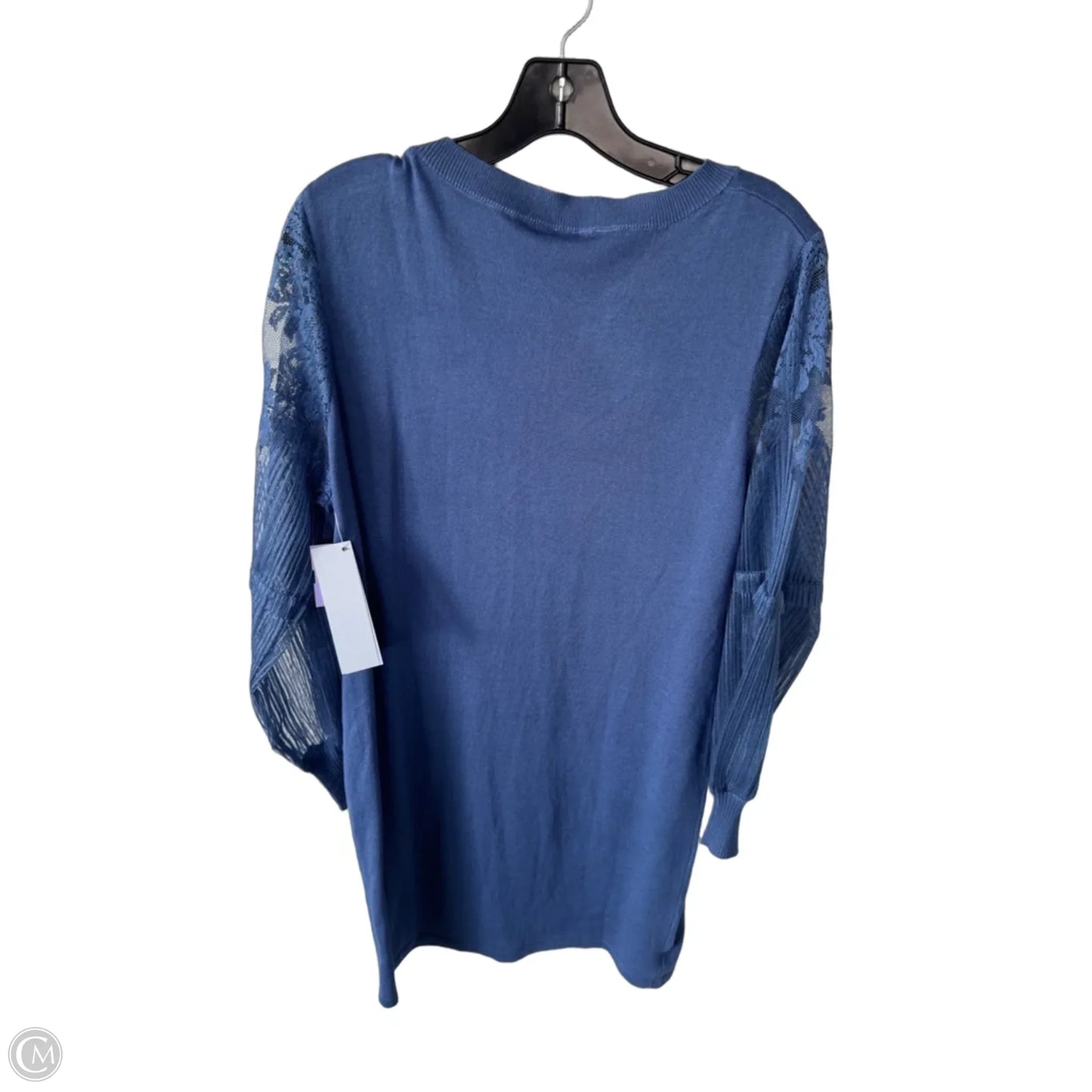 Dress Sweater By Ny Collection In Blue, Size: Xlp