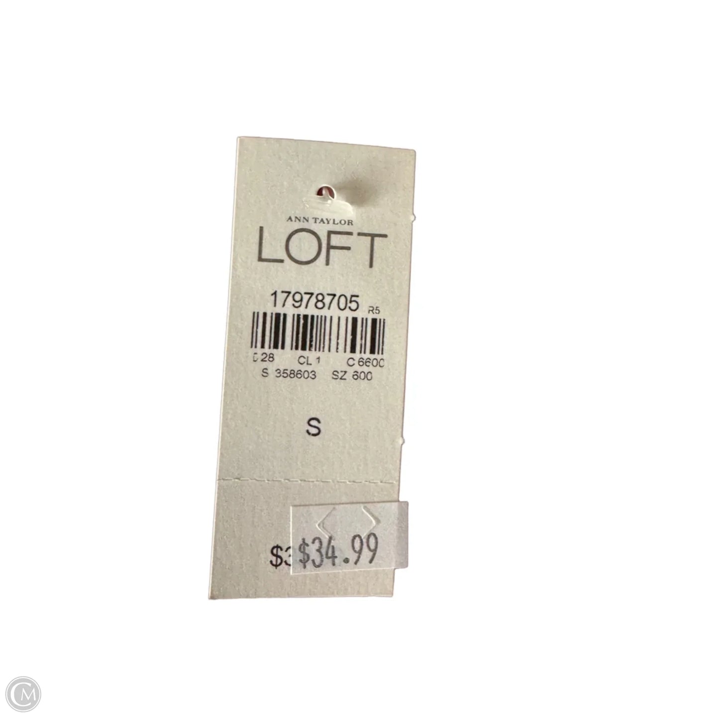 Top Sleeveless By Loft In Black, Size: S