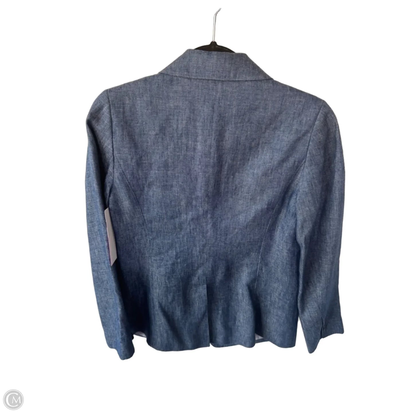 Blazer By Talbots In Blue Denim, Size: Xs