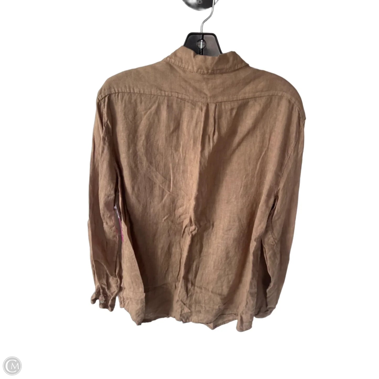 Top Long Sleeve By Clothes Mentor In Brown, Size: M