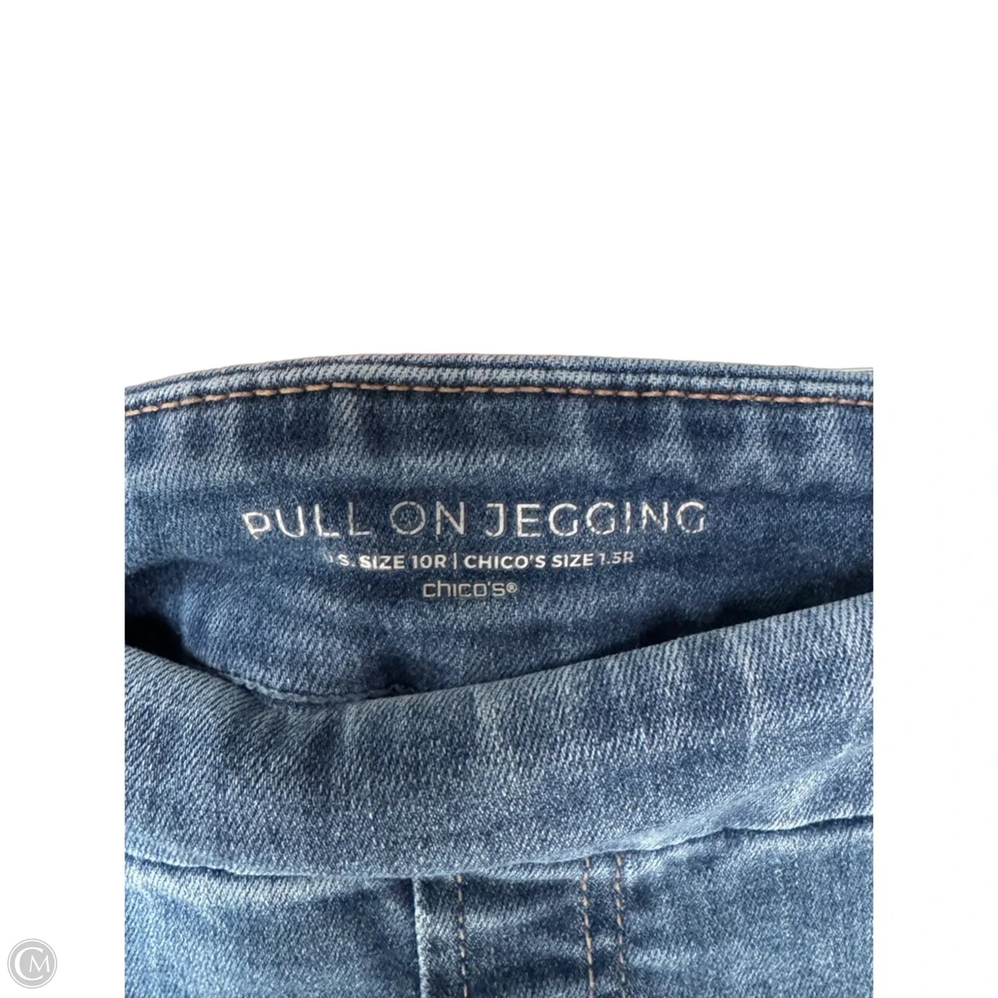 Jeans Jeggings By Chicos In Blue Denim, Size: 10