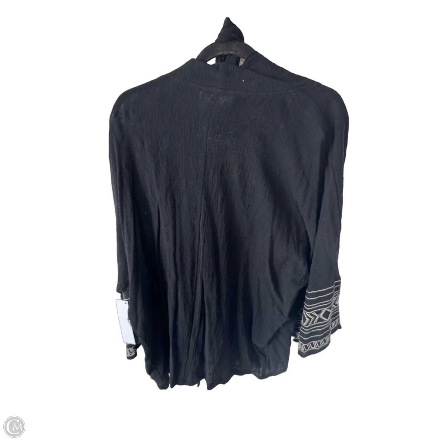 Kimono By Clothes Mentor In Black & White, Size: M