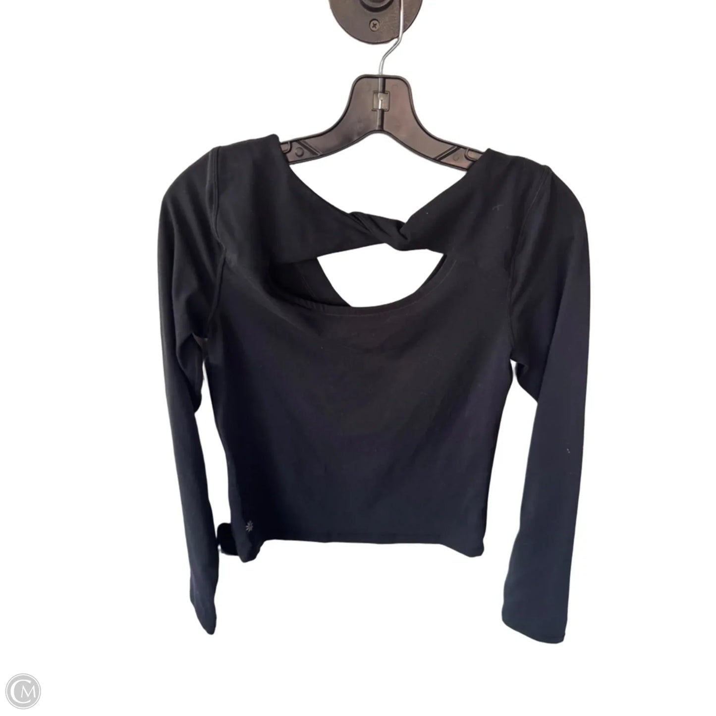 Athletic Top Long Sleeve Crewneck By Athleta In Black, Size: M