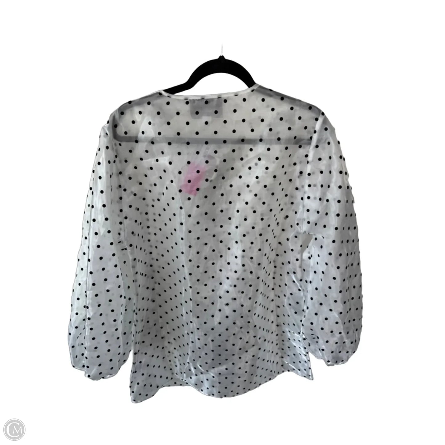 Tunic Long Sleeve By Mare Mare In Black & White, Size: Osfm
