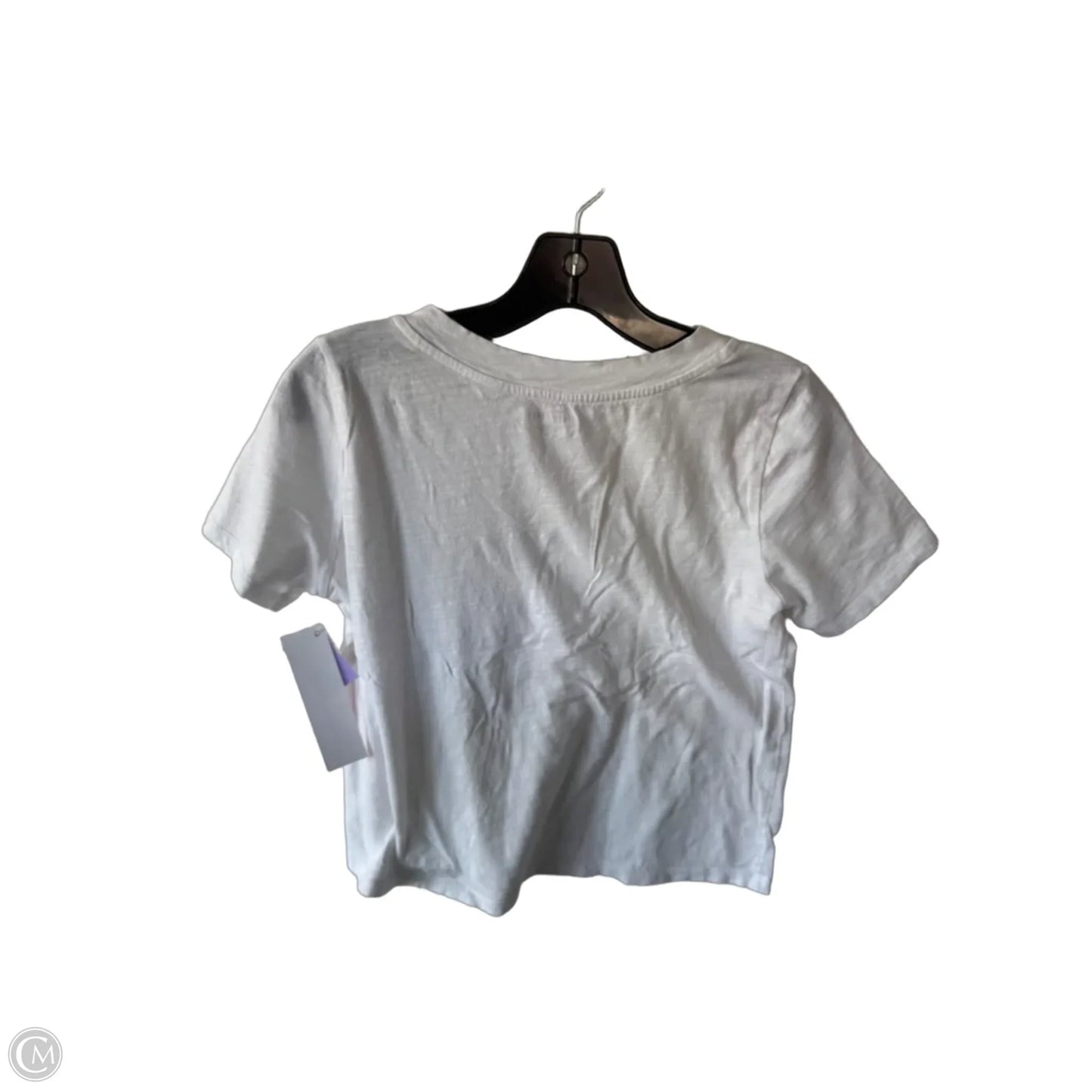 Top Short Sleeve Basic By Eileen Fisher In White, Size: Xxs