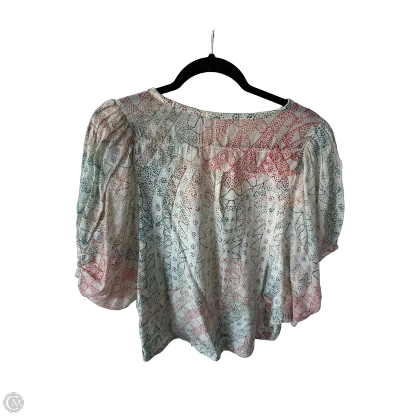Top Short Sleeve By Eri + Ali In Green & Orange, Size: Xs