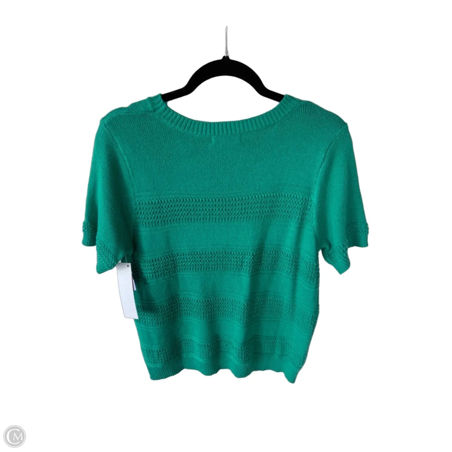 Sweater Short Sleeve By Clothes Mentor In Green, Size: M