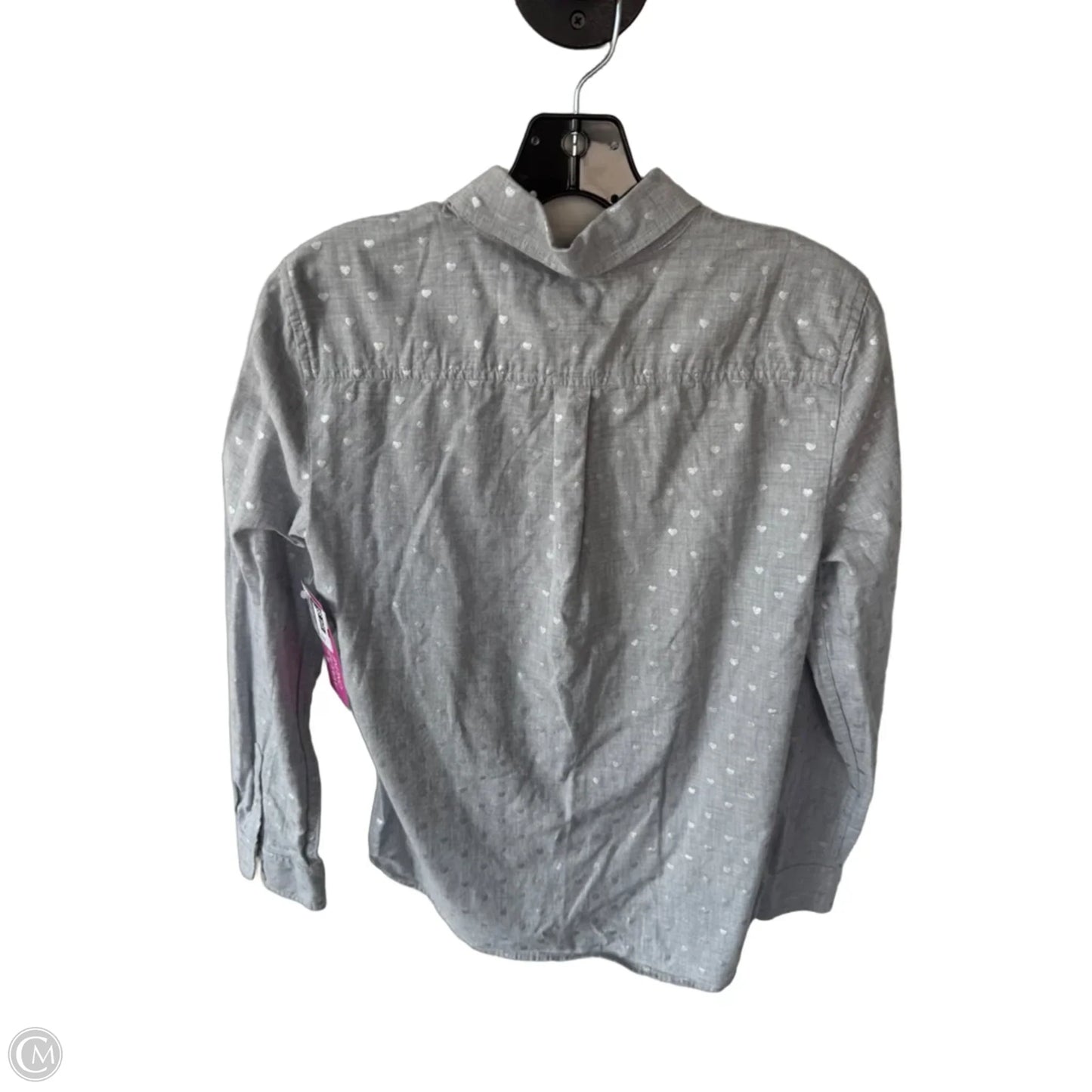Top Long Sleeve By Talbots In Grey, Size: Xs