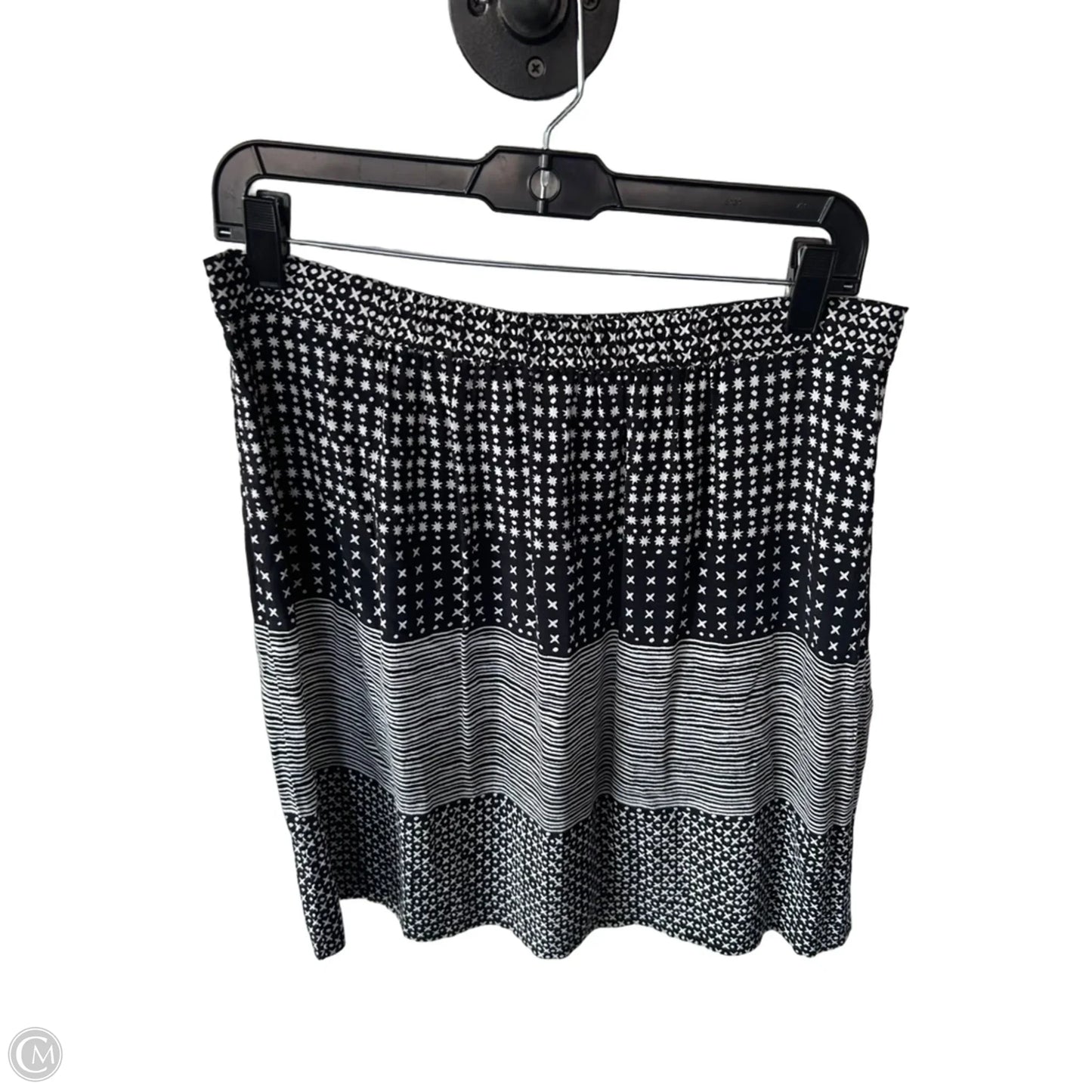 Skirt Mini & Short By Loft In Black & White, Size: 6