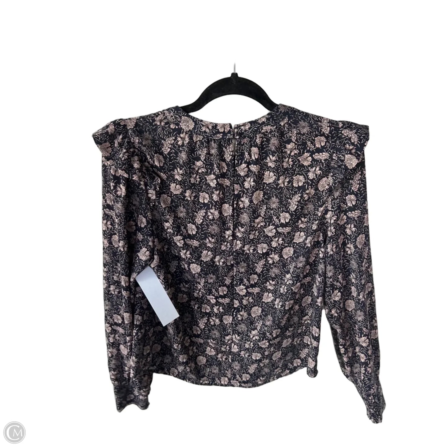 Top Long Sleeve By Evereve In Blue & Tan, Size: Xs