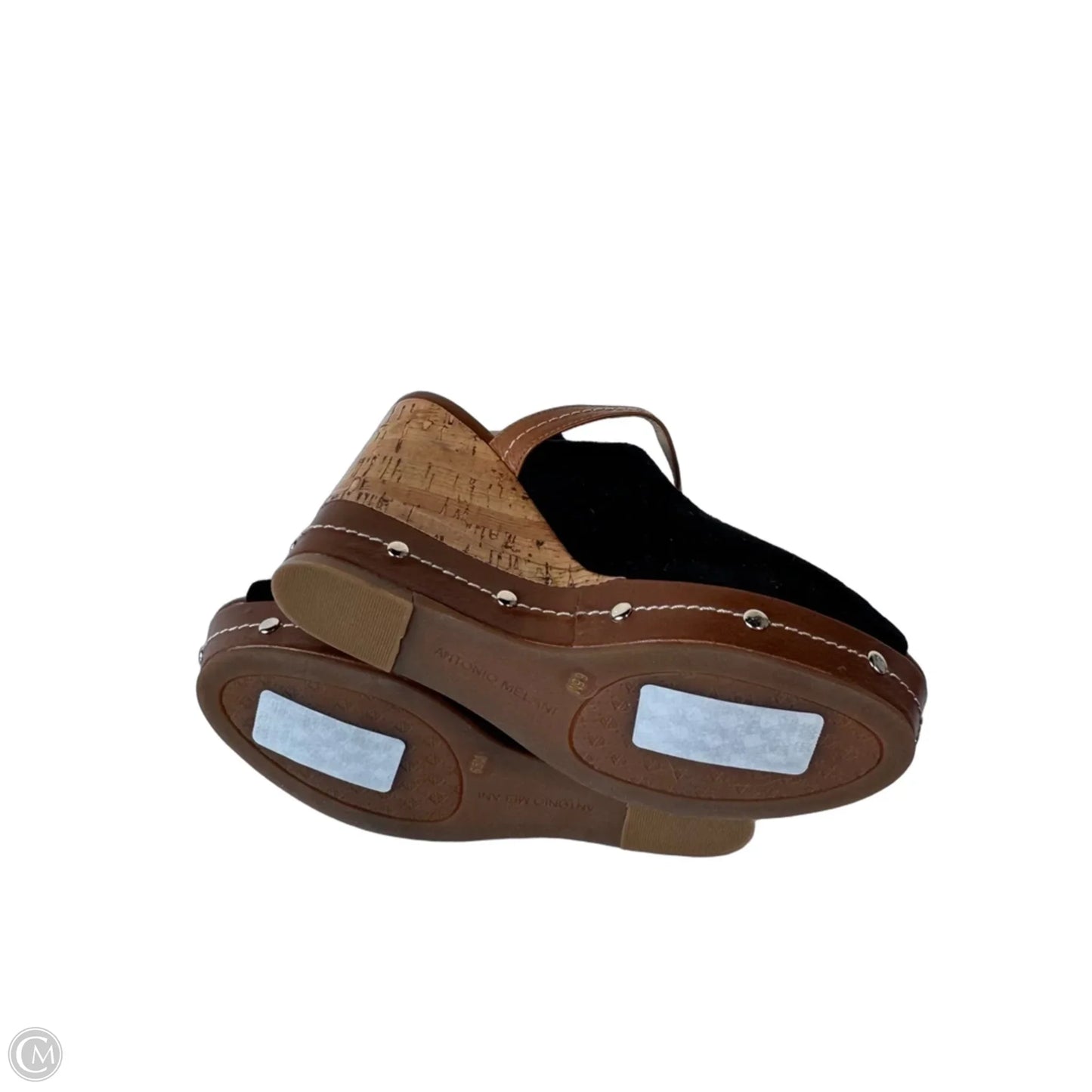 Sandals Heels Wedge By Antonio Melani In Black & Brown, Size: 6.5