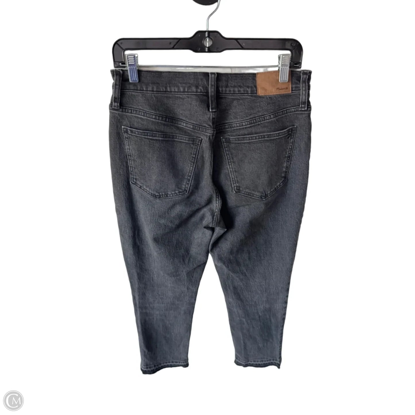 Jeans Straight By Madewell In Black Denim, Size: 4p