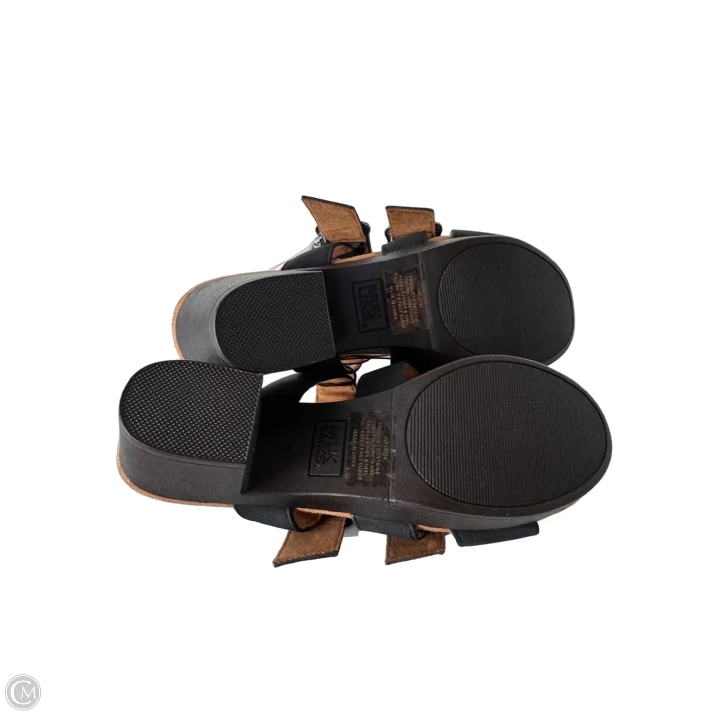 Sandals Heels Block By Muk Luks In Black, Size: 11