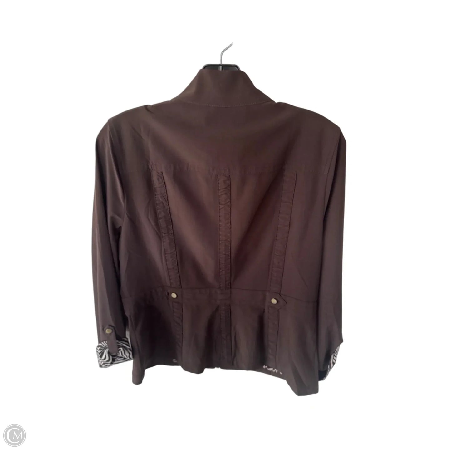 Jacket Other By Zenergy By Chicos In Brown, Size: S