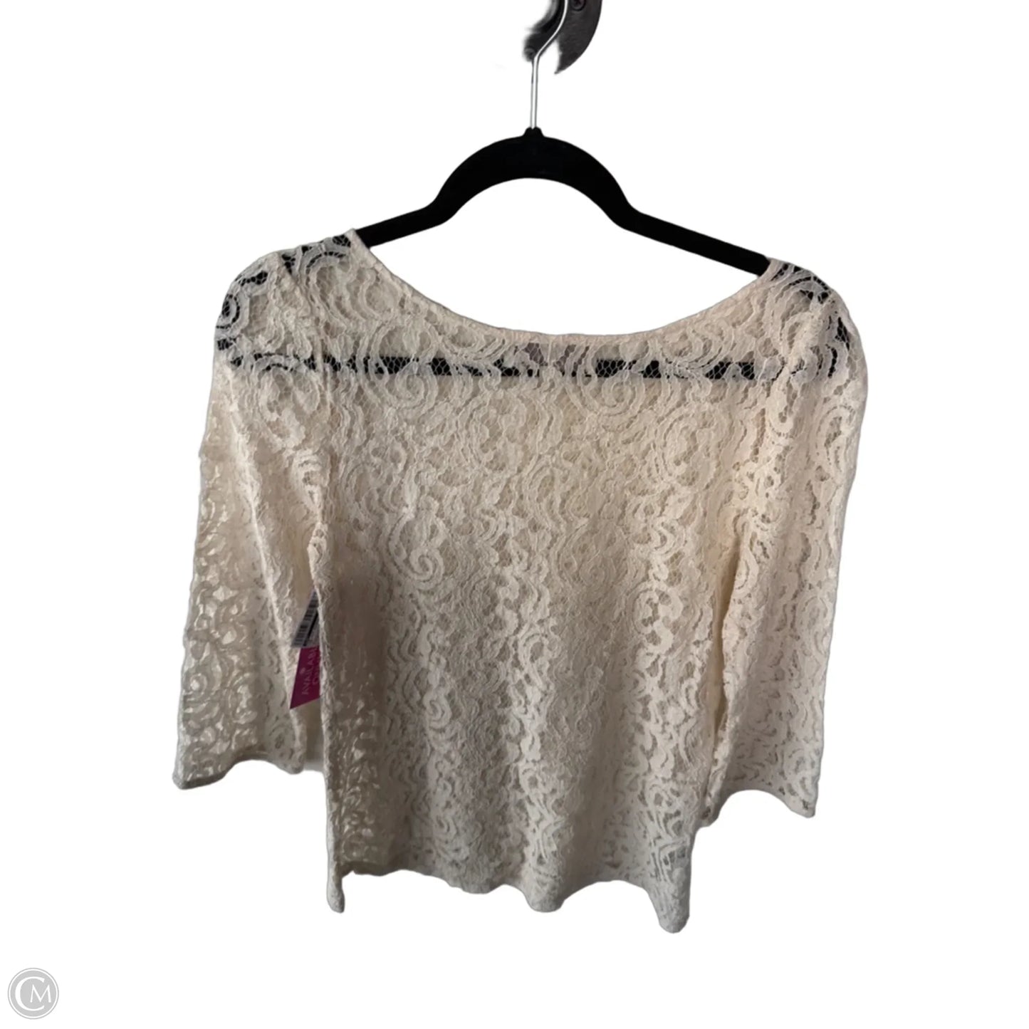 Top 3/4 Sleeve By Loft In Tan, Size: S