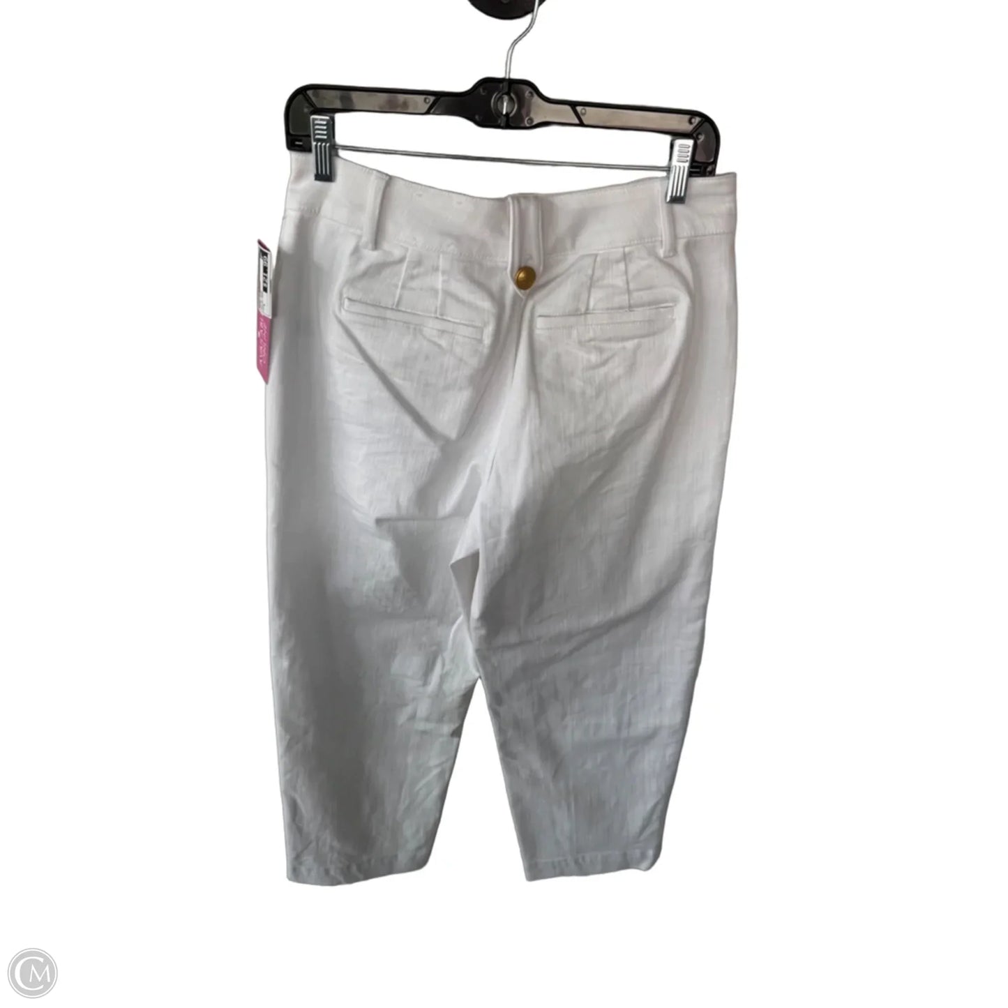Jeans Straight By Talbots In White Denim, Size: 6
