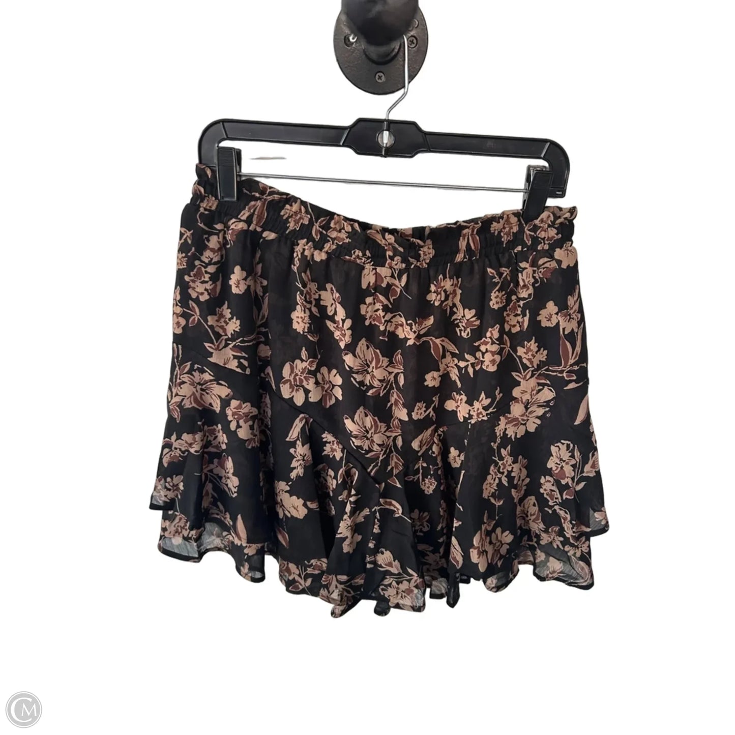 Skort By Clothes Mentor In Black & Brown, Size: 12