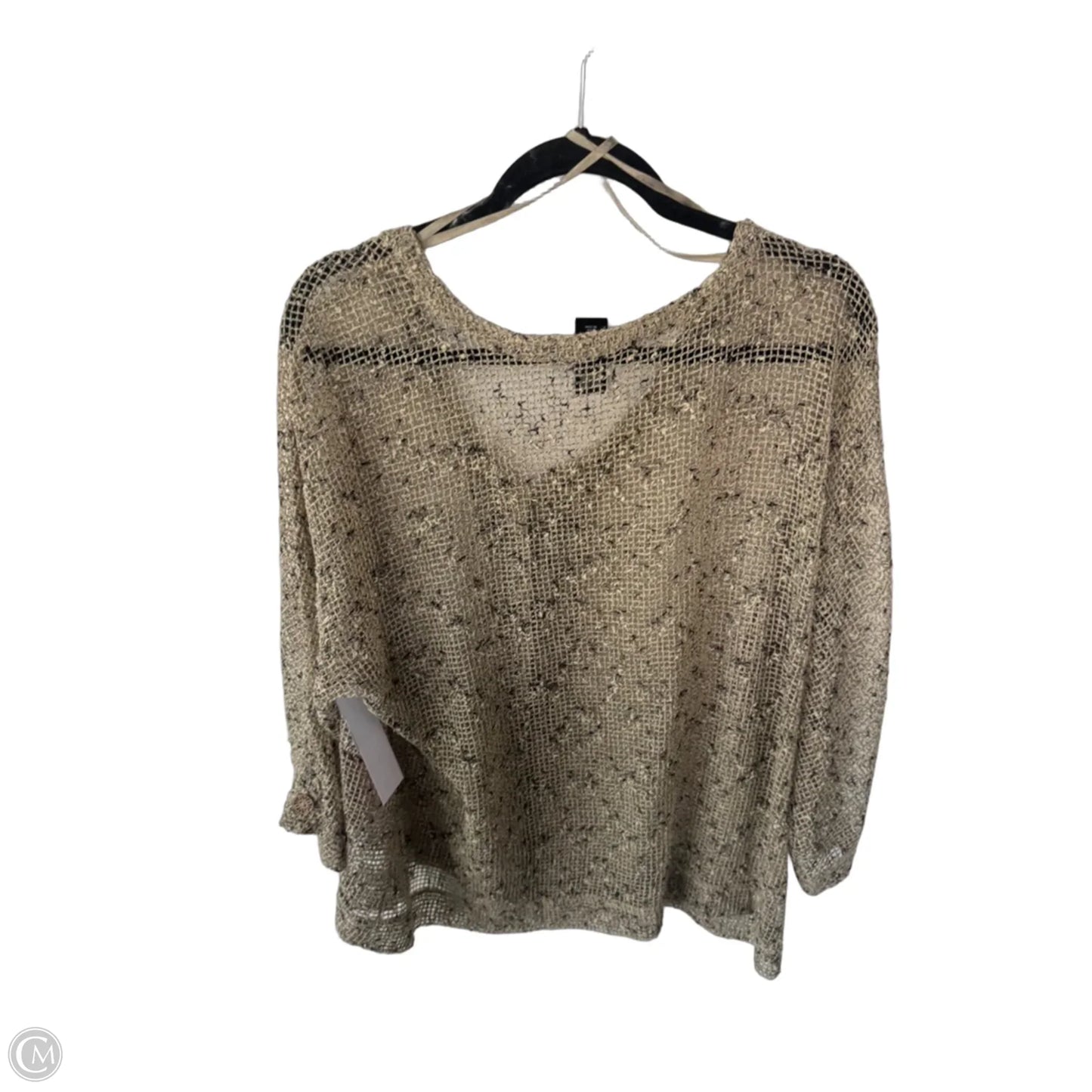 Cardigan By Ali Miles In Tan, Size: Xl