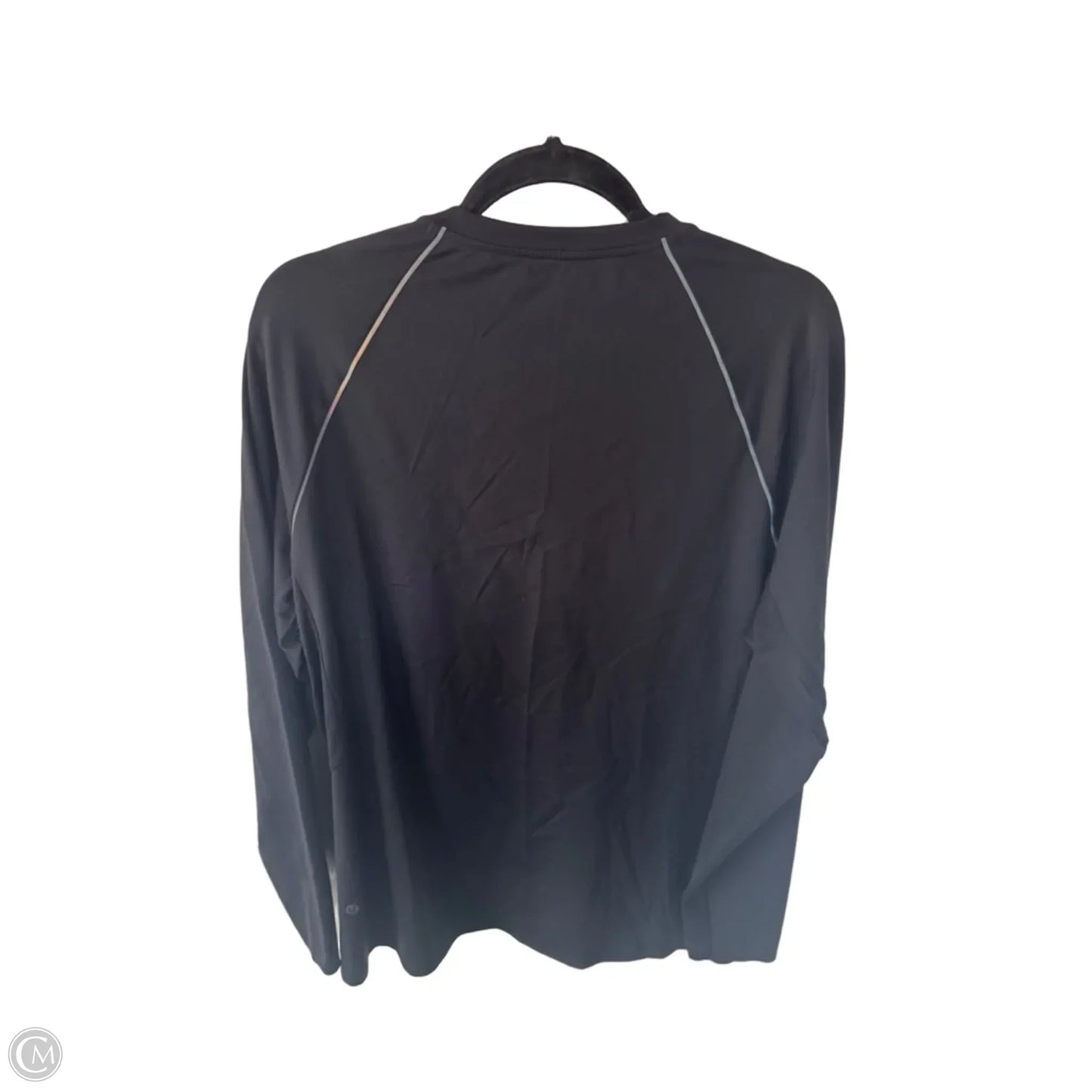 Athletic Jacket By Lululemon In Black & Grey, Size: L