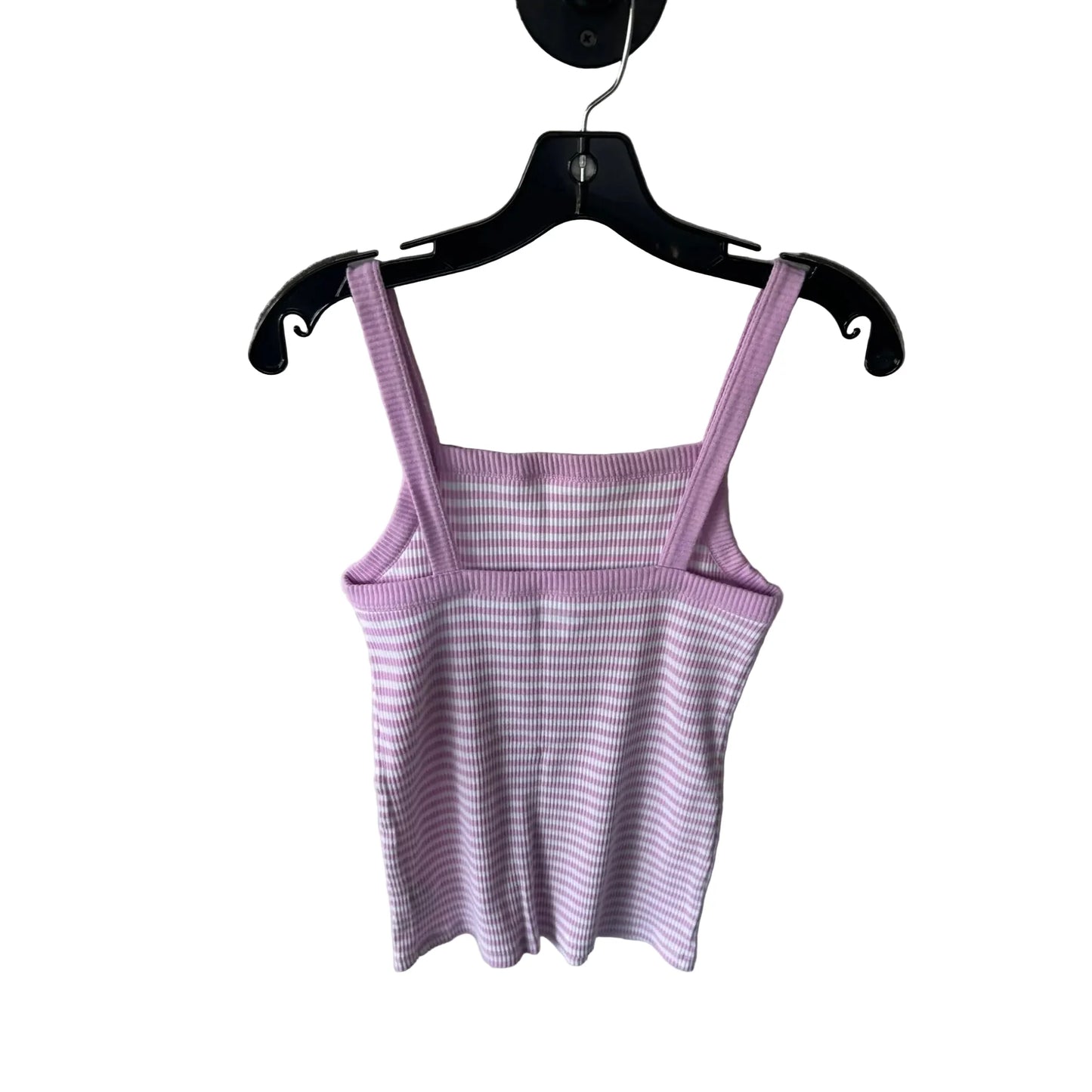 Top Sleeveless Basic By Old Navy In Purple & White, Size: M