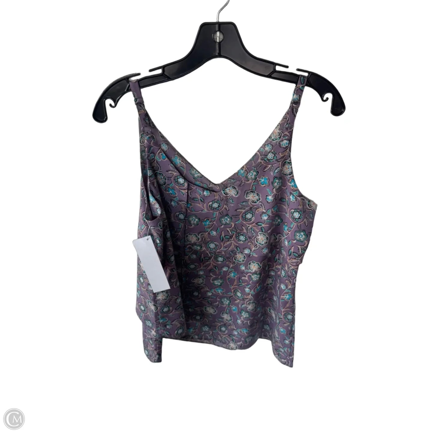 Top Sleeveless By Cabi In Plaid Pattern, Size: S