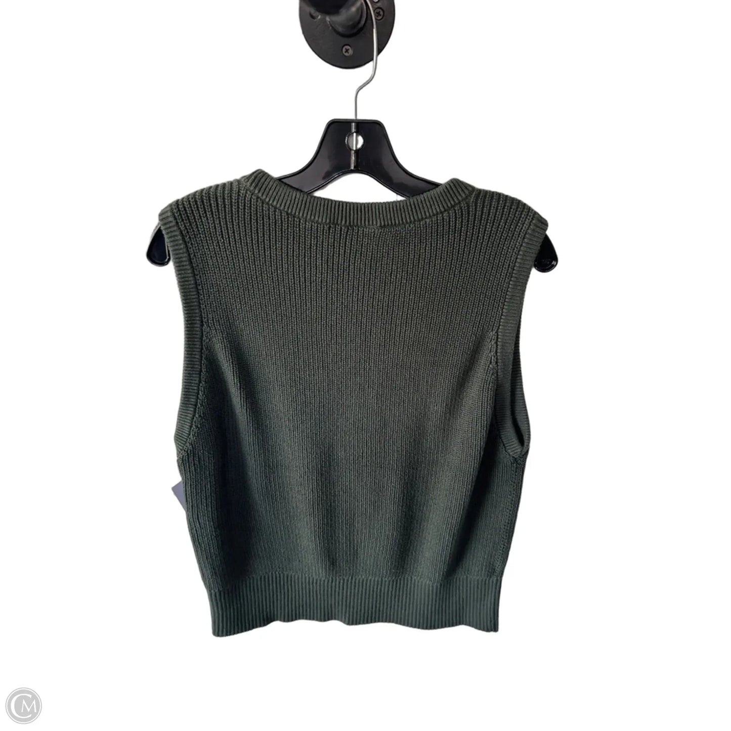 Vest Sweater By Loft In Green, Size: Xxl