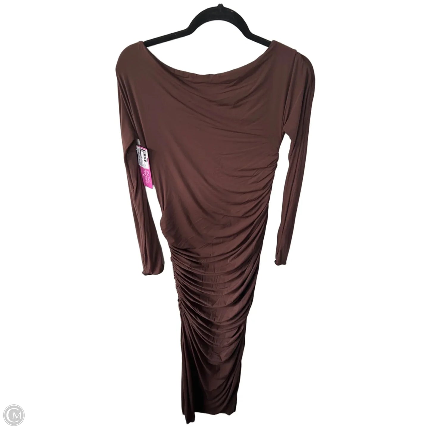 Dress Casual Maxi By Nakedwardrobe In Brown, Size: Xl