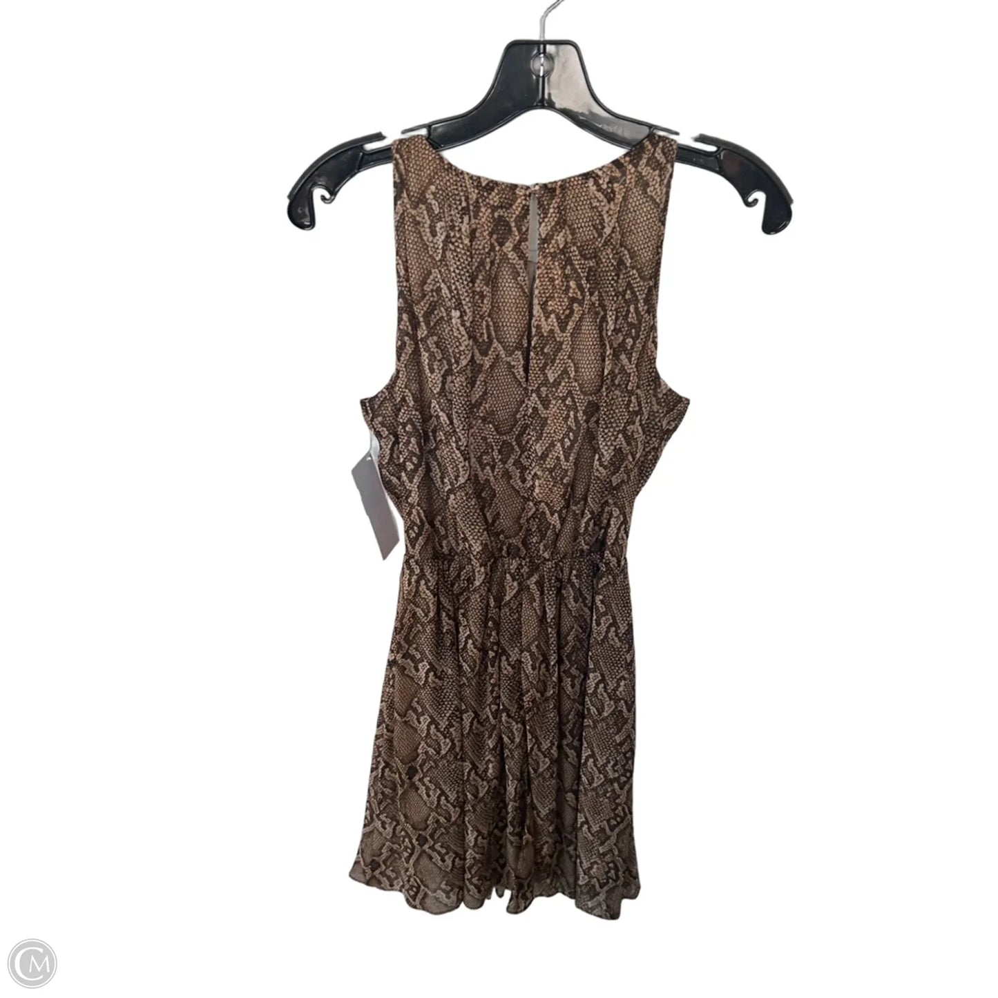 Dress Casual Short By Lauren By Ralph Lauren In Snakeskin Print, Size: S