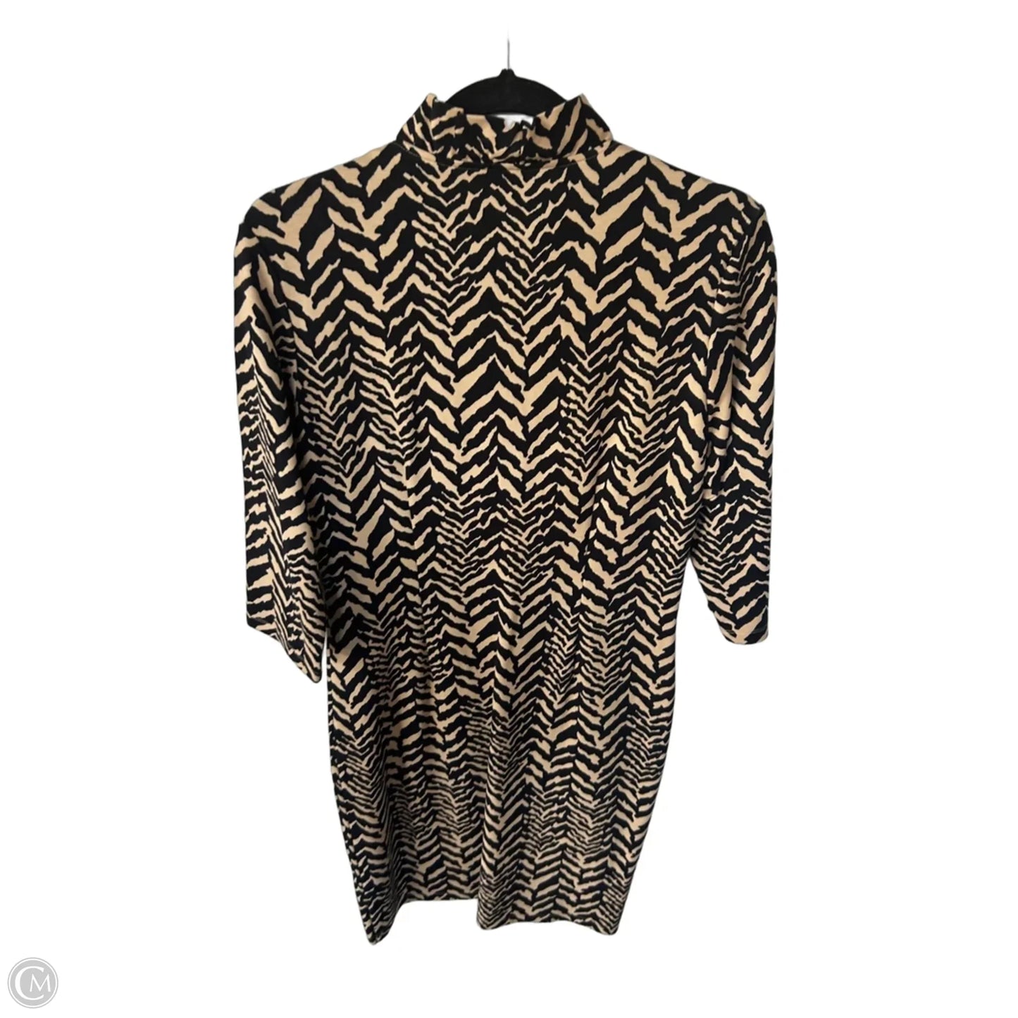 Dress Work By J Mclaughlin In Black & Tan, Size: M