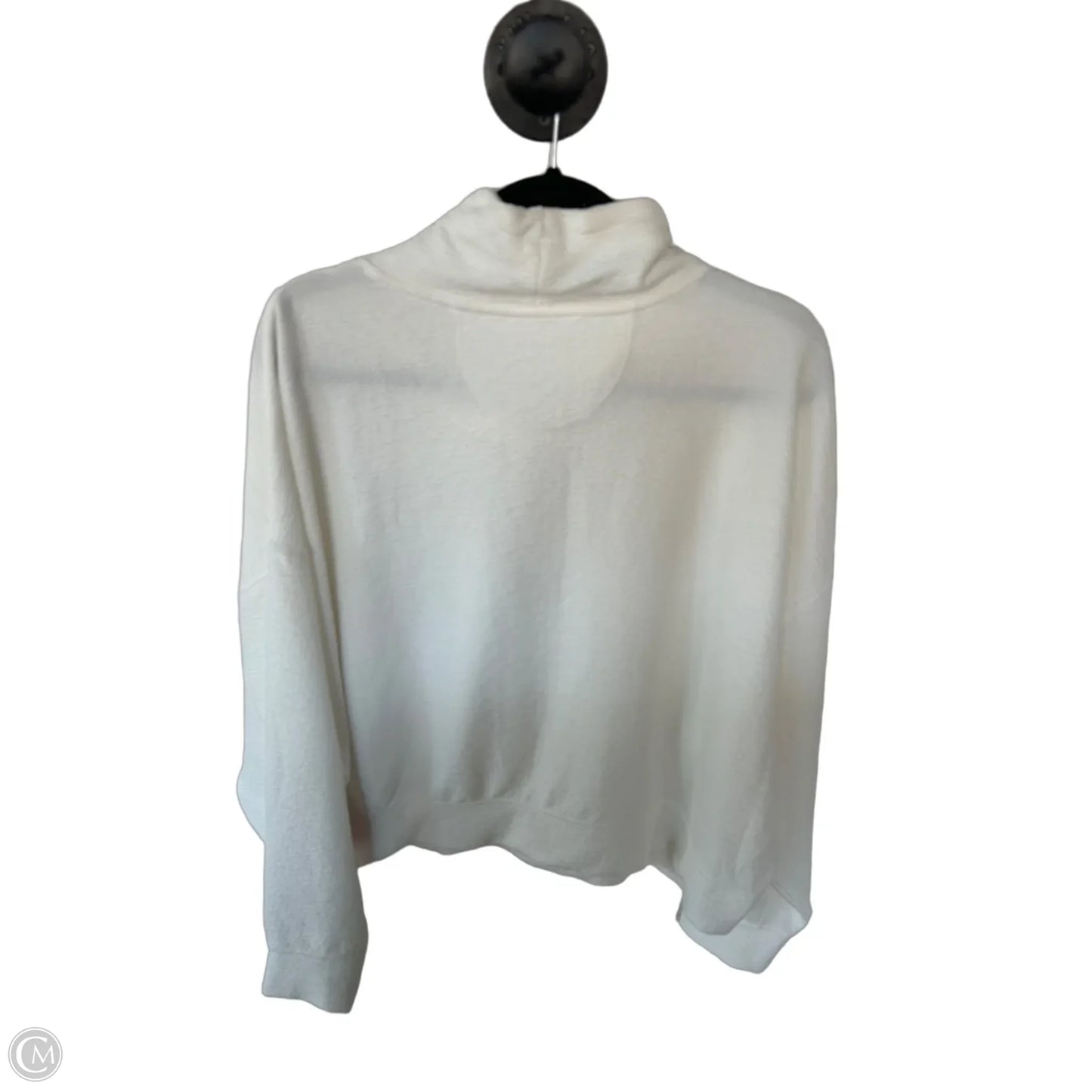 Athletic Sweatshirt Collar By Danskin In White, Size: Xl
