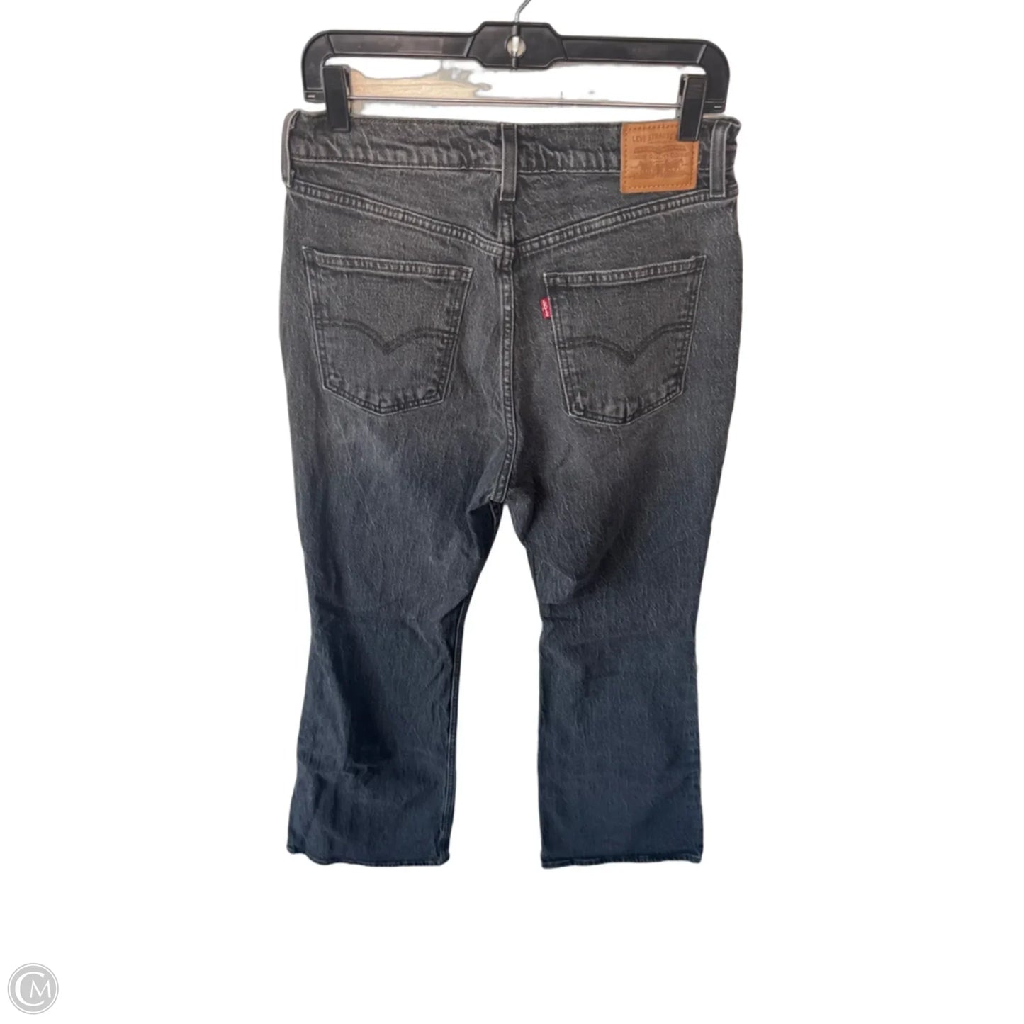 Jeans Flared By Levis In Black Denim, Size: 10