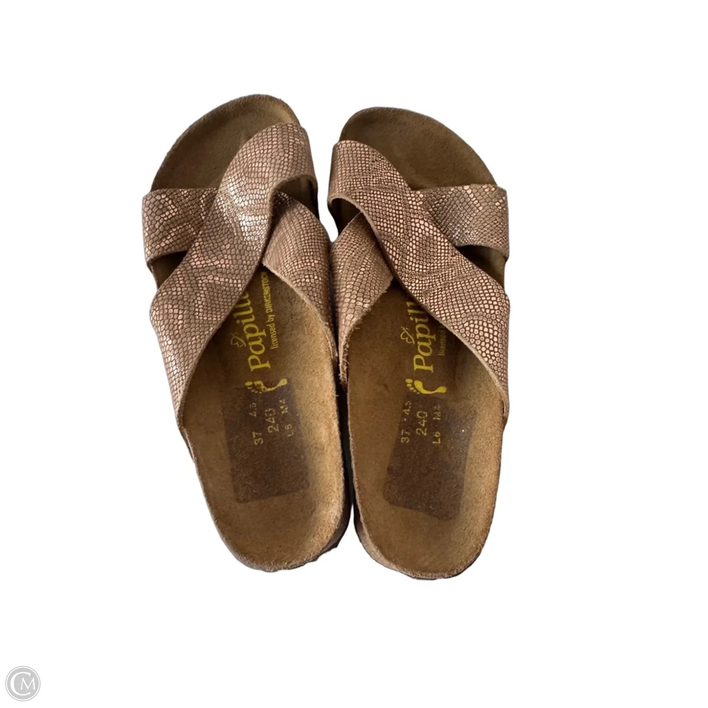 Sandals Flats By Cmb In Bronze, Size: 6