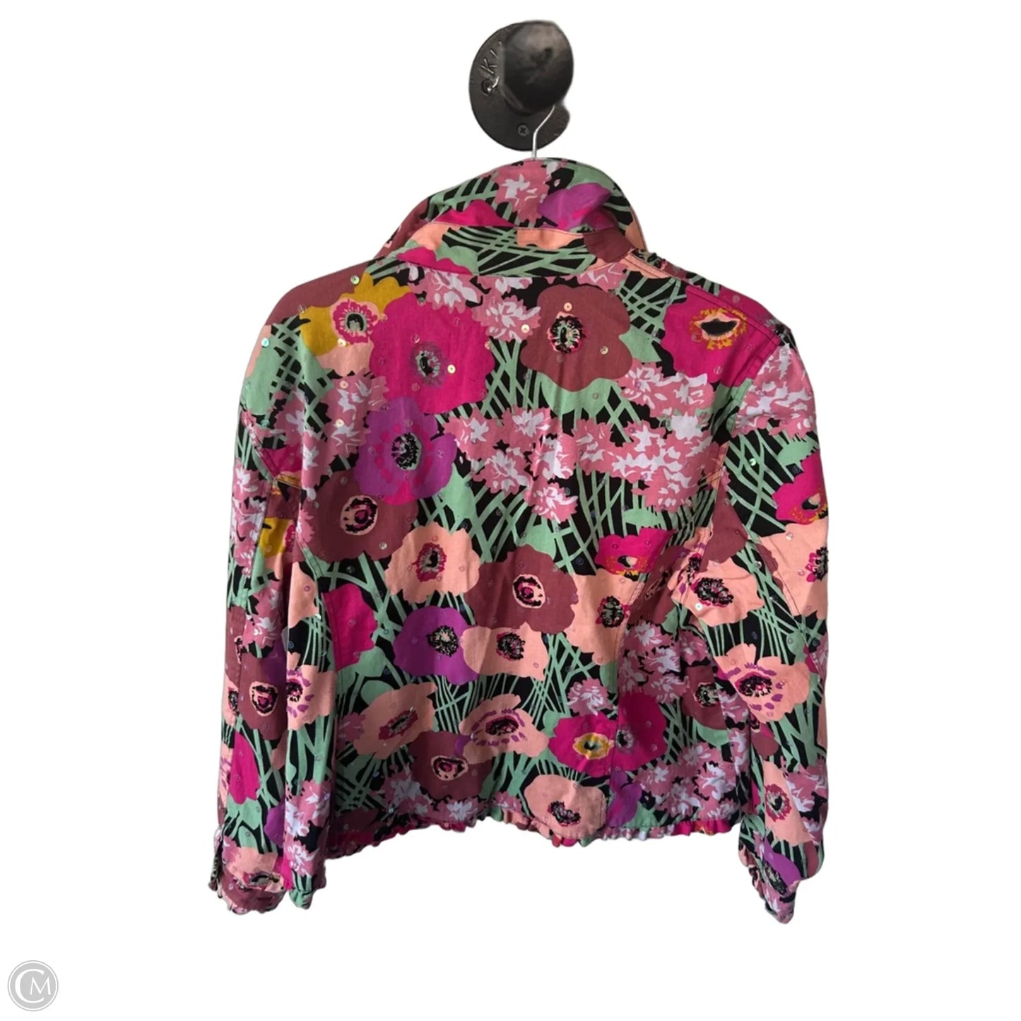 Jacket Other By Clothes Mentor In Floral Print, Size: L