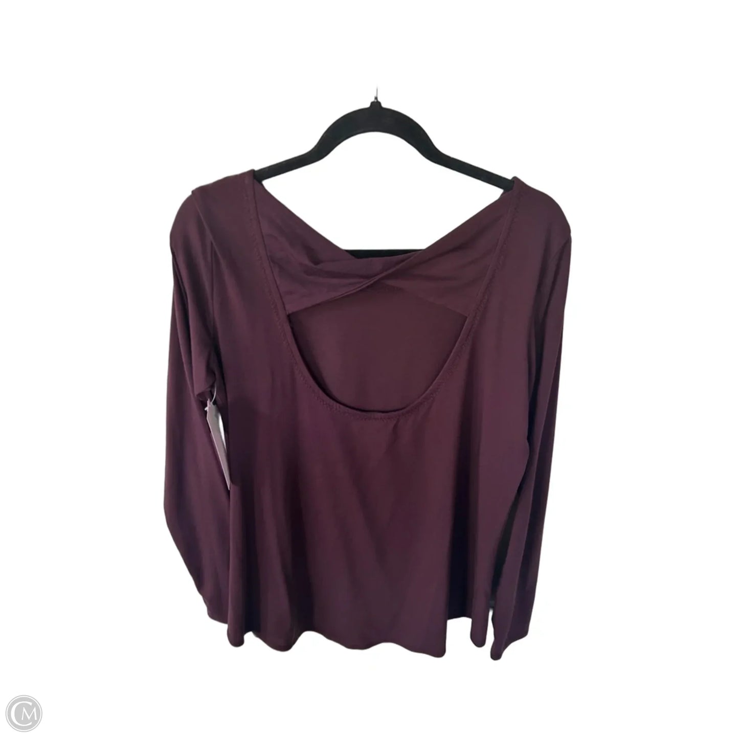 Athletic Top Long Sleeve Crewneck By Athleta In Brown, Size: M
