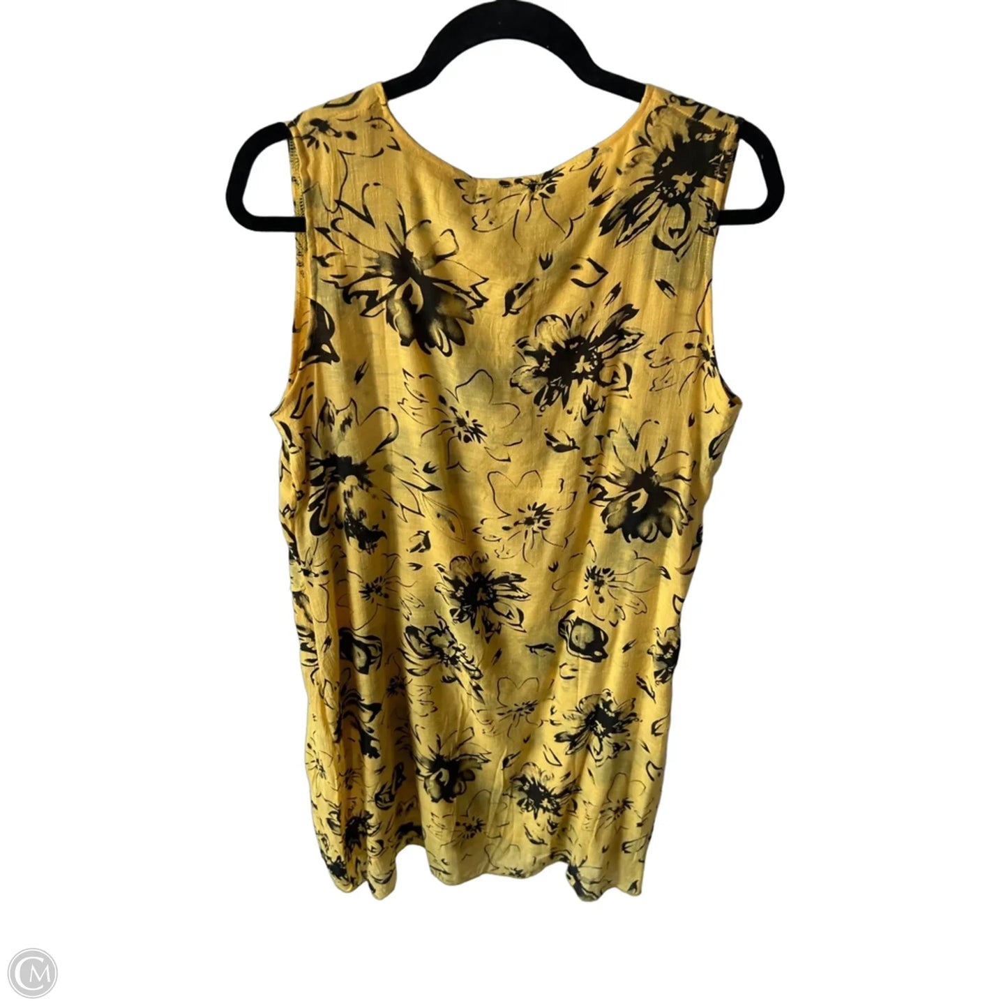 Dress Casual Short By Clothes Mentor In Black & Yellow, Size: L