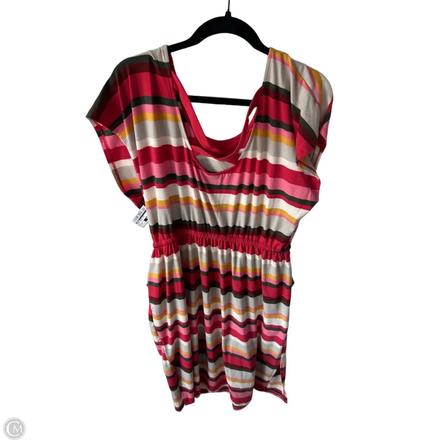 Dress Casual Short By Torrid In Pink & Yellow, Size: 1x