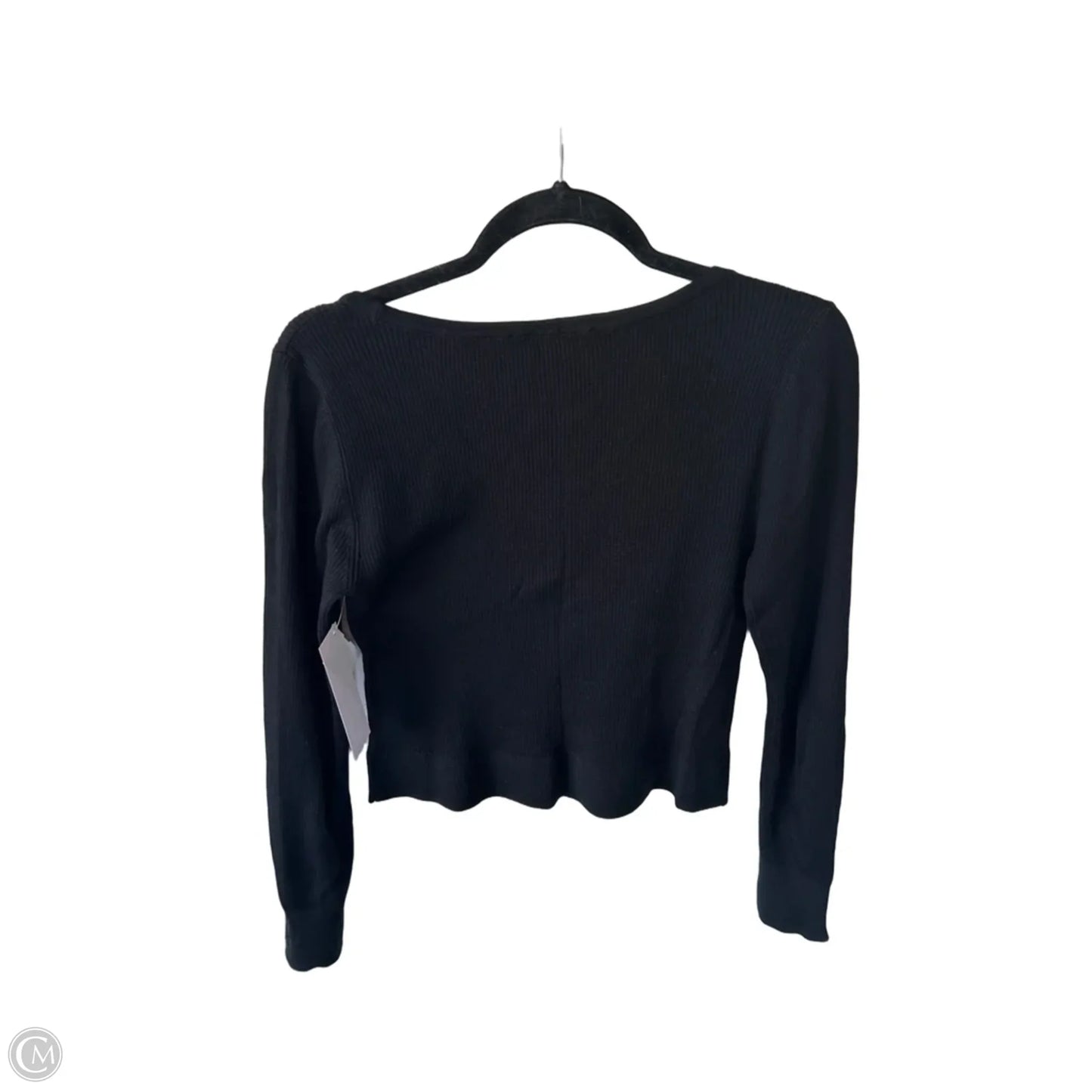 Sweater Cardigan By Loft In Black, Size: M