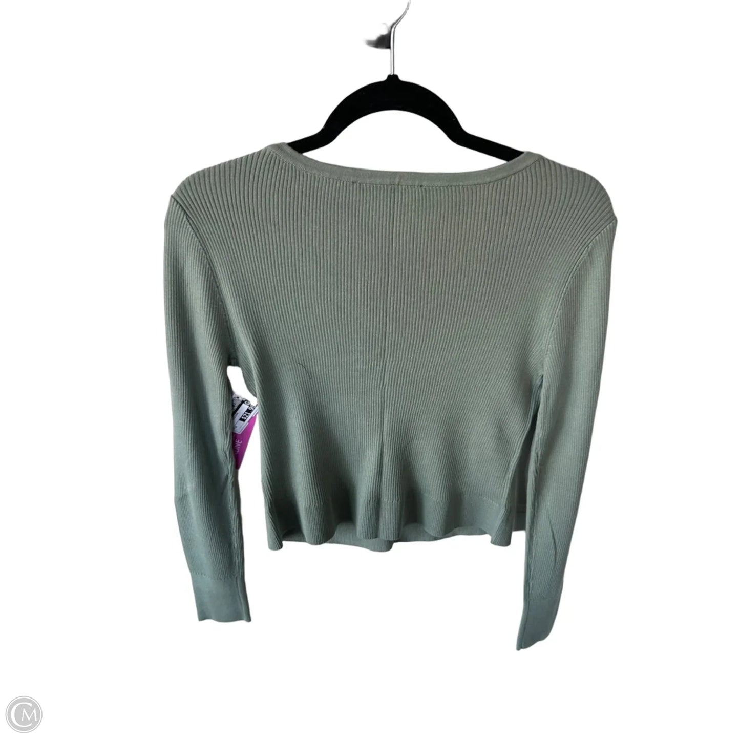 Sweater Cardigan By Loft In Green, Size: M