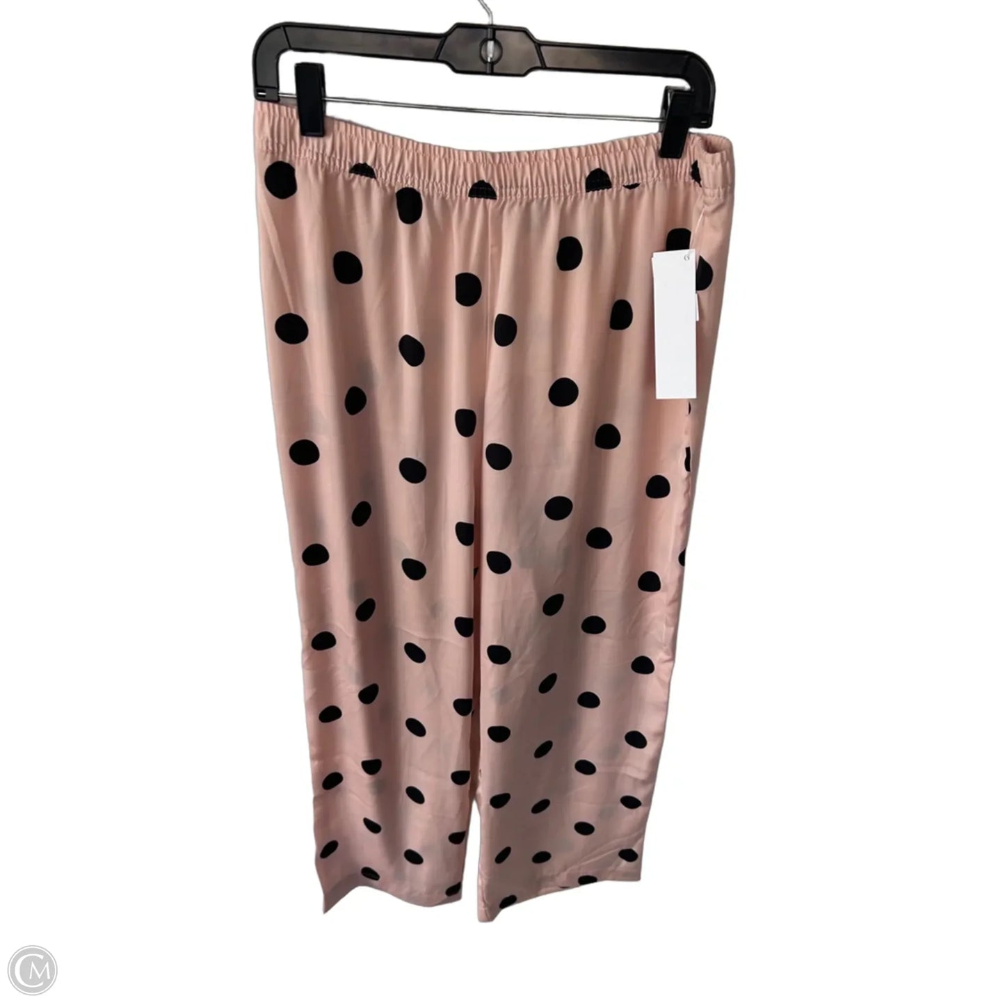 Pants Wide Leg By Banana Republic In Black & Pink, Size: M