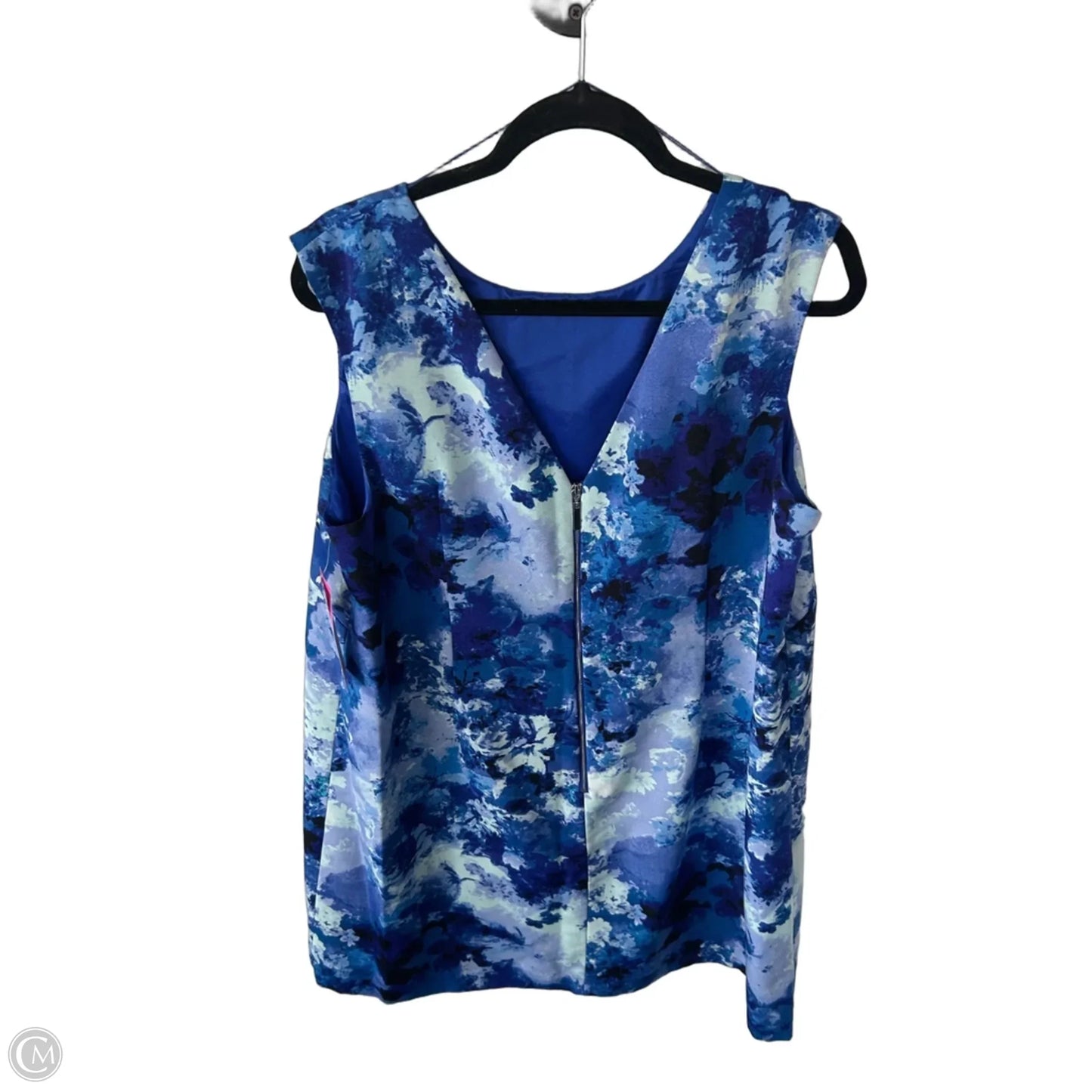 Dress Work By Adrianna Papell In Blue, Size: Xl