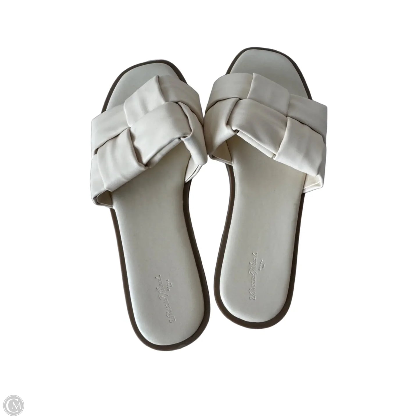 Sandals Flats By Universal Thread In Cream, Size: 10