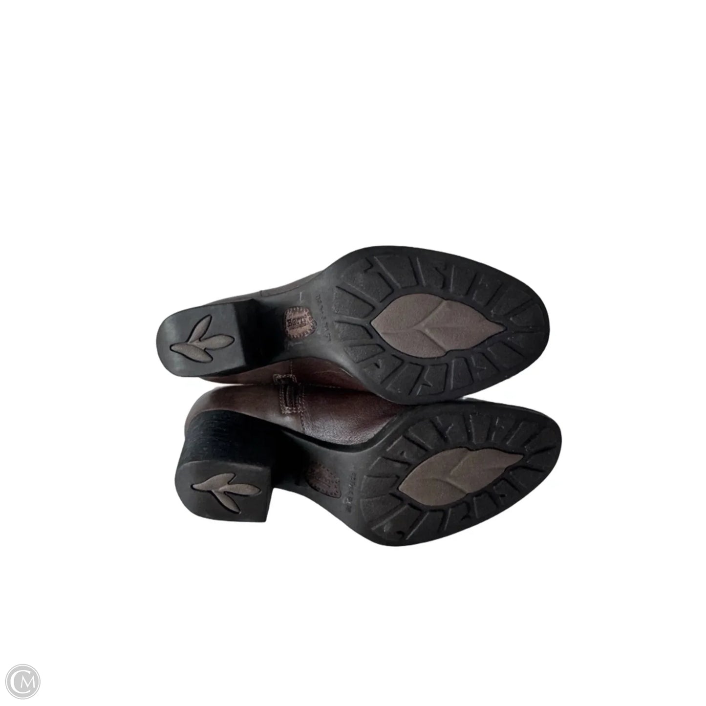 Boots Ankle Heels By Born In Brown & Tan, Size: 9.5