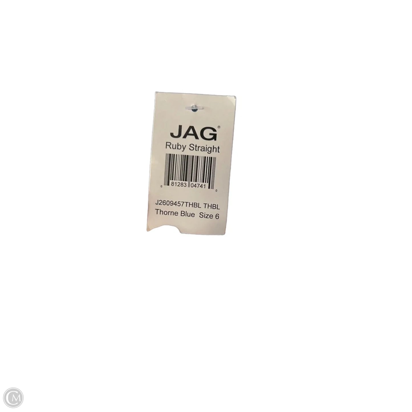 Jeans Straight By Jag In Blue Denim, Size: 6
