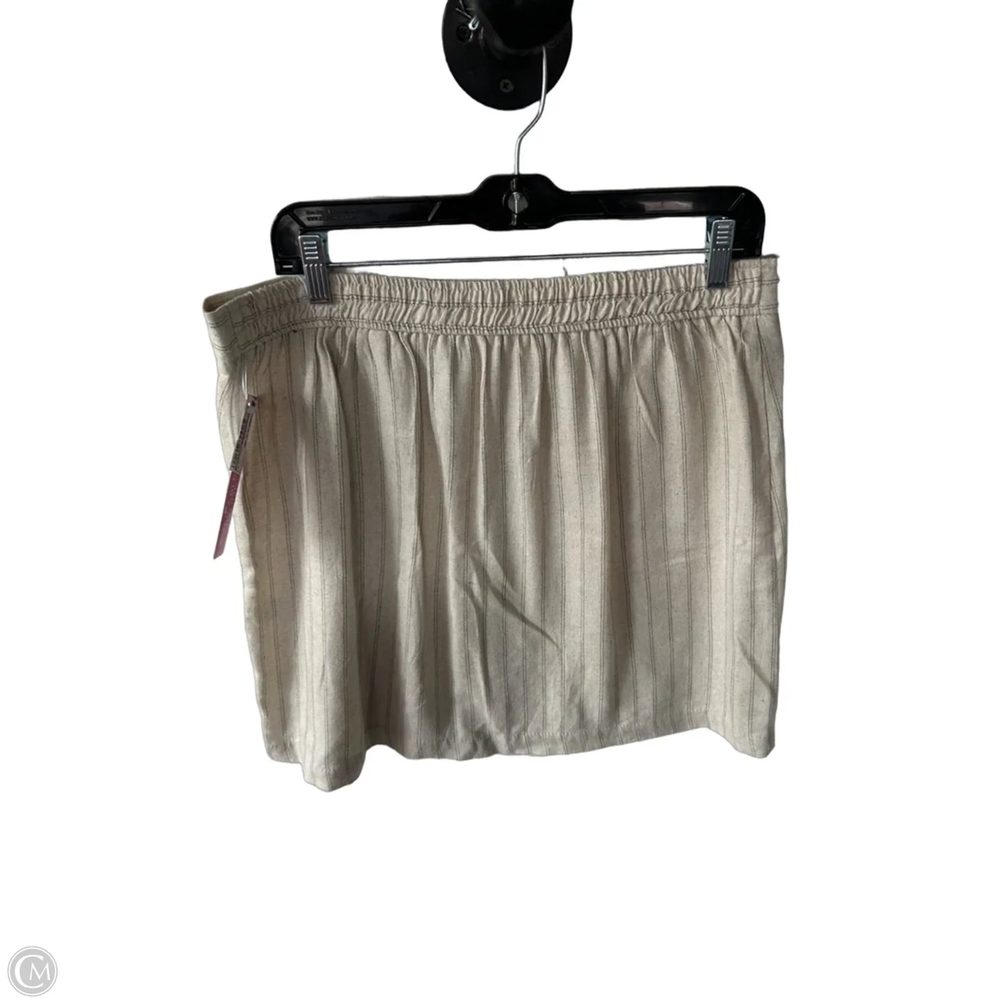 Skirt Mini & Short By Max Studio In Black & Tan, Size: Xl